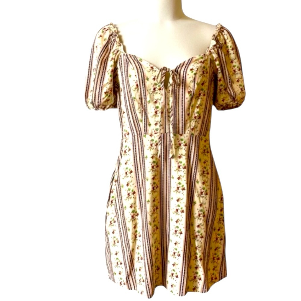 Speechless Mini Dress or Tunic, Peasant, Off or On Shoulder, Floral, Sz XS
